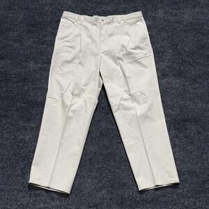Vintage Tommy Armour Pants Mens 41x32 Stone Khaki Golf Chino Pleated 2000s